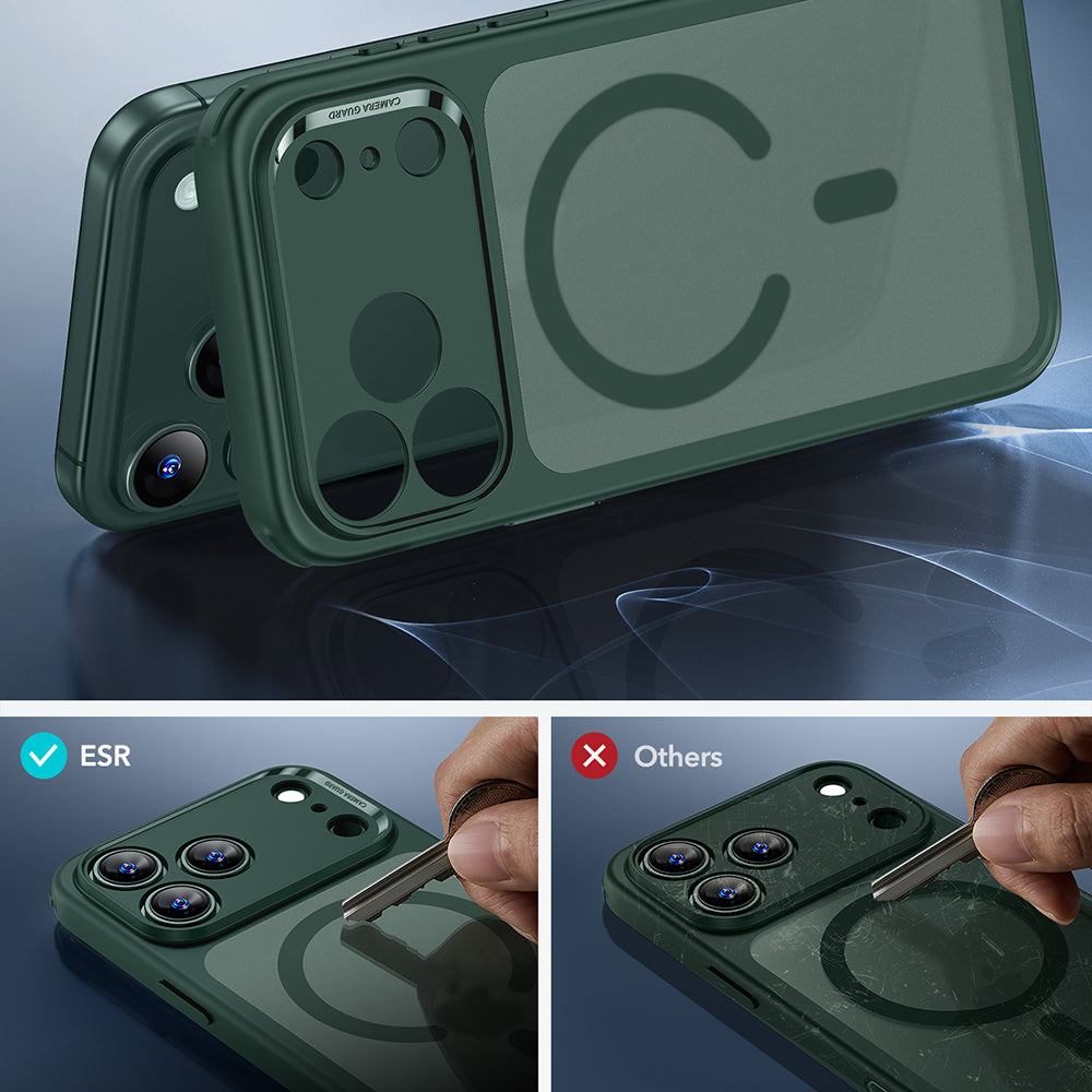 MagSafe-skal för Apple iPhone 17 Pro, ESR, Classic Hybrid, Satin Grön