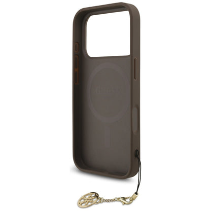 MagSafe-skal för Apple iPhone 17 Pro, Guess, 4G Charm Cradle, Brun