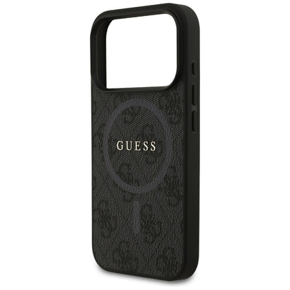 MagSafe-skal för Apple iPhone 17 Pro, Guess, 4G Ring Classic Logo, Svart