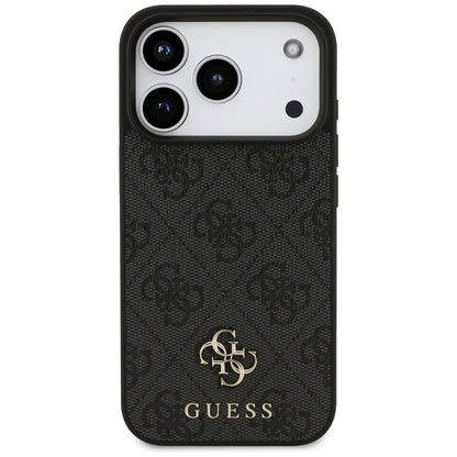 MagSafe-skal för Apple iPhone 17 Pro, Guess, 4G Small and Classic Logo, Svart