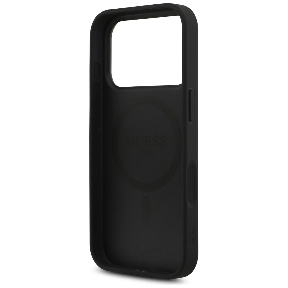 MagSafe-skal för Apple iPhone 17 Pro, Guess, 4G Triangle Strass, Svart