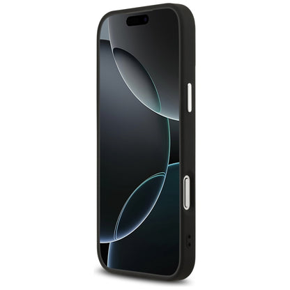 MagSafe Case for Apple iPhone 17 Pro, Guess, Grained Triangle Logo, Black