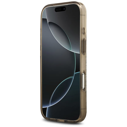 MagSafe-skal för Apple iPhone 17 Pro, Guess, IML Flower and Tonal Circle, Brun