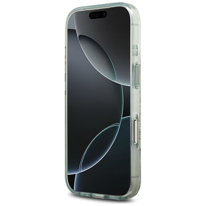 MagSafe-skal för Apple iPhone 17 Pro, Guess, IML Flower and Tonal Circle, Grön