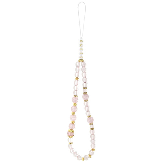 MagSafe-skal för Apple iPhone 17 Pro, Guess, IML Flowers with Pearl Strap, Rosa