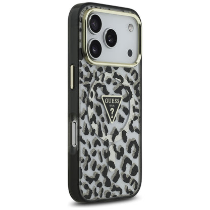 MagSafe-skal för Apple iPhone 17 Pro, Guess, Leopard Glitter, Svart