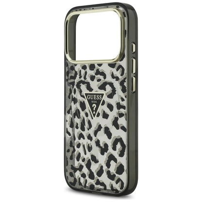 MagSafe-skal för Apple iPhone 17 Pro, Guess, Leopard Glitter, Svart