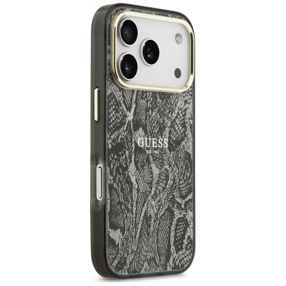 MagSafe-skal för Apple iPhone 17 Pro, Guess, Pythonmönster, Svart