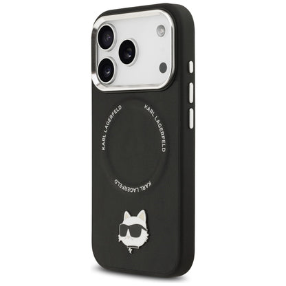 MagSafe-skal för Apple iPhone 17 Pro, Karl Lagerfeld, Choupette Pin, Svart