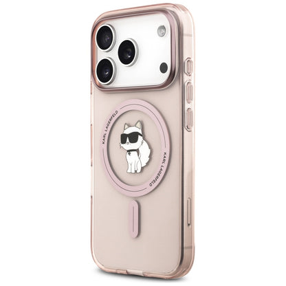 MagSafe Case for Apple iPhone 17 Pro, Karl Lagerfeld, IML Choupette, Pink