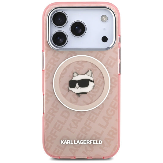 MagSafe-skal för Apple iPhone 17 Pro, Karl Lagerfeld, IML Choupette's Head, Rosa