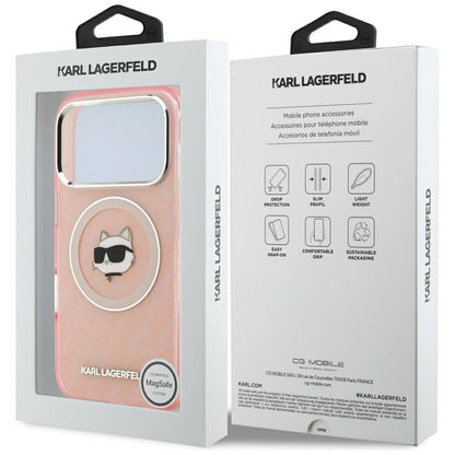 MagSafe-skal för Apple iPhone 17 Pro, Karl Lagerfeld, IML Choupette's Head, Rosa