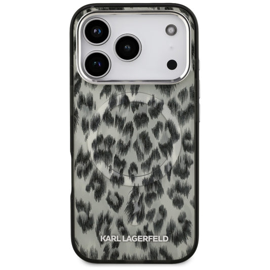 MagSafe-skal för Apple iPhone 17 Pro, Karl Lagerfeld, IML Leopardmönster, Brun