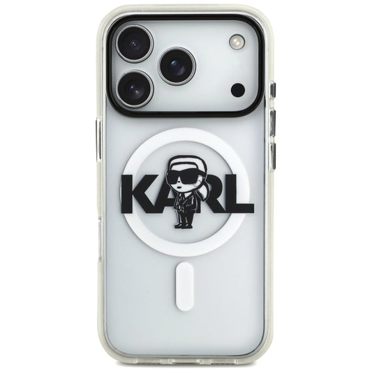MagSafe-skal för Apple iPhone 17 Pro, Karl Lagerfeld, IML Sketch Logo Karl, Transparent