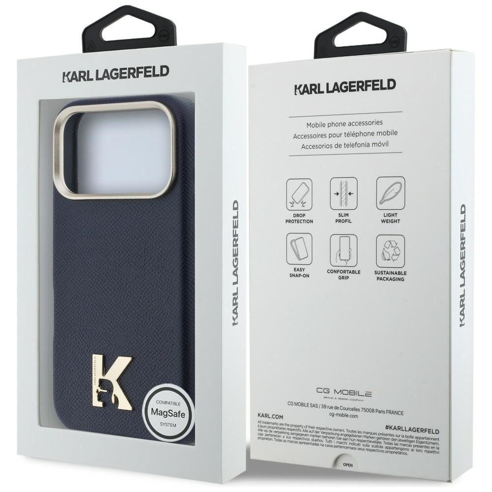 MagSafe-skal för Apple iPhone 17 Pro, Karl Lagerfeld, Karl Head Logo, Blå