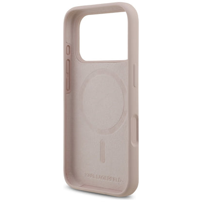 MagSafe-skal för Apple iPhone 17 Pro, Karl Lagerfeld, Ring Karl & Choupette, Rosa