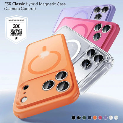 MagSafe-skal för Apple iPhone 17 Pro Max, ESR, Classic Hybrid Shimmer, Transparent