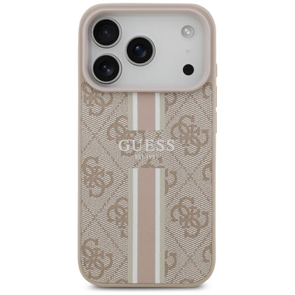 MagSafe-skal för Apple iPhone 17 Pro Max, Guess, 4G Printed Stripes, Rosa