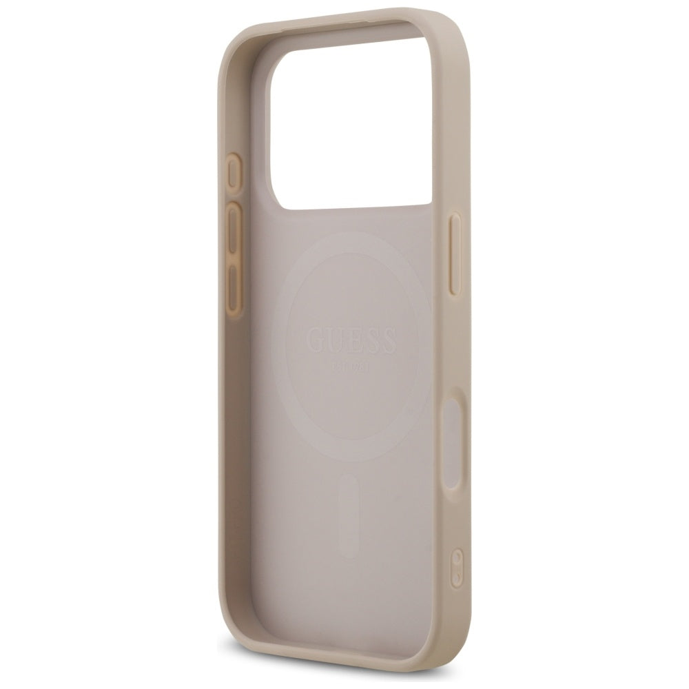 MagSafe-skal för Apple iPhone 17 Pro Max, Guess, 4G Printed Stripes, Rosa