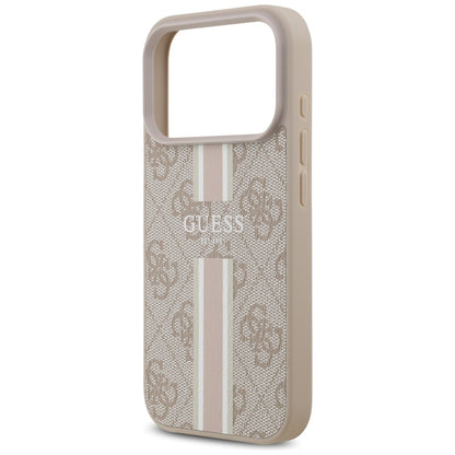 MagSafe-skal för Apple iPhone 17 Pro Max, Guess, 4G Printed Stripes, Rosa