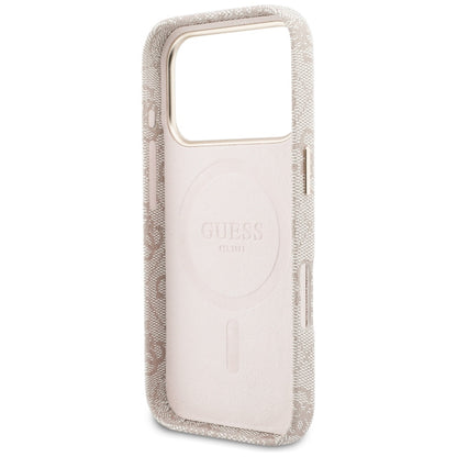 MagSafe-skal för Apple iPhone 17 Pro Max, Guess, 4G Script Logo, Rosa