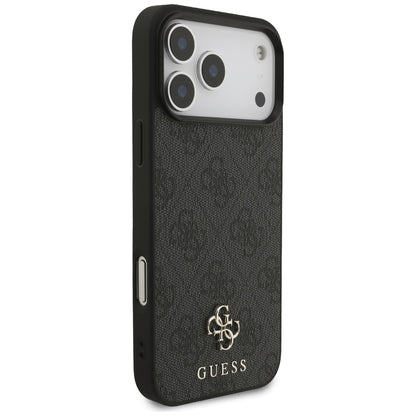 MagSafe-skal för Apple iPhone 17 Pro Max, Guess, 4G Small and Classic Logo, Svart