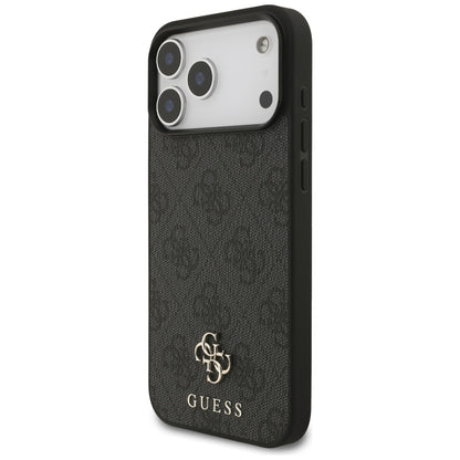 MagSafe-skal för Apple iPhone 17 Pro Max, Guess, 4G Small and Classic Logo, Svart