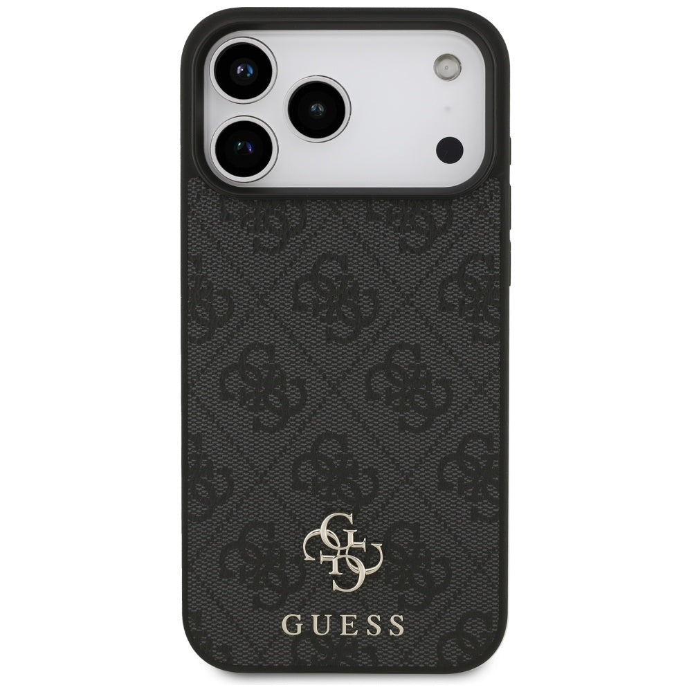 MagSafe-skal för Apple iPhone 17 Pro Max, Guess, 4G Small and Classic Logo, Svart