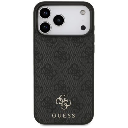 MagSafe-skal för Apple iPhone 17 Pro Max, Guess, 4G Small and Classic Logo, Svart