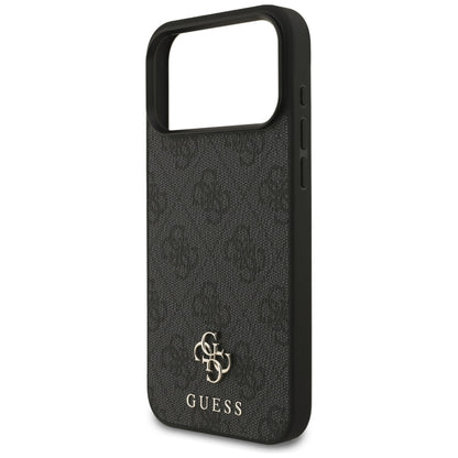 MagSafe-skal för Apple iPhone 17 Pro Max, Guess, 4G Small and Classic Logo, Svart