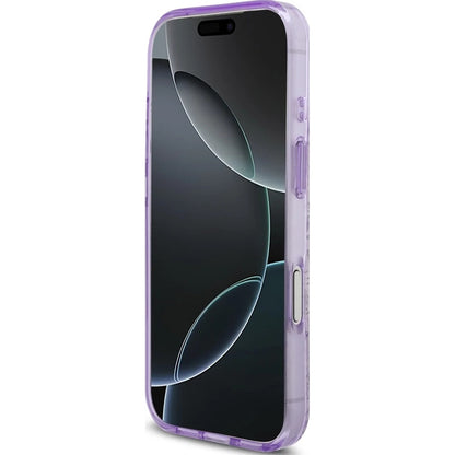 MagSafe-skal för Apple iPhone 17 Pro Max, Guess, IML Flower & Tonal Circle, Lila