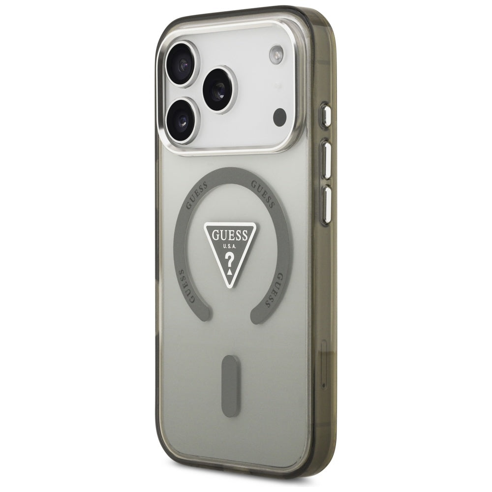 MagSafe-skal för Apple iPhone 17 Pro Max, Guess, IML Gradient Triangle Logo, Kaki