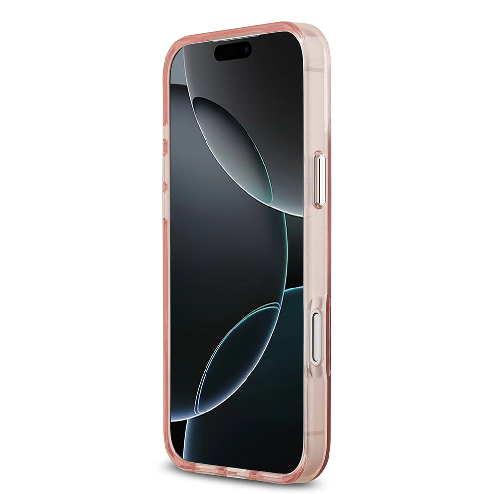 MagSafe-skal för Apple iPhone 17 Pro Max, Guess, IML Gradient Triangle Logo, Rosa