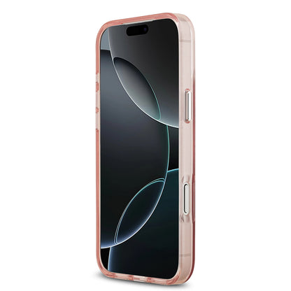 MagSafe-skal för Apple iPhone 17 Pro Max, Guess, IML Gradient Triangle Logo, Rosa