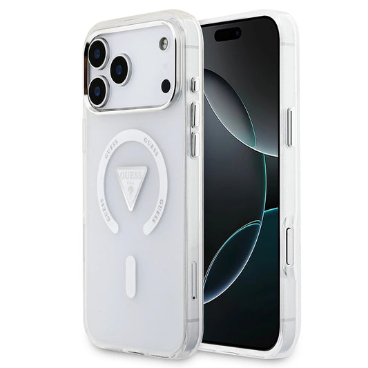 MagSafe-skal för Apple iPhone 17 Pro Max, Guess, IML Gradient Triangle Logo, Transparent