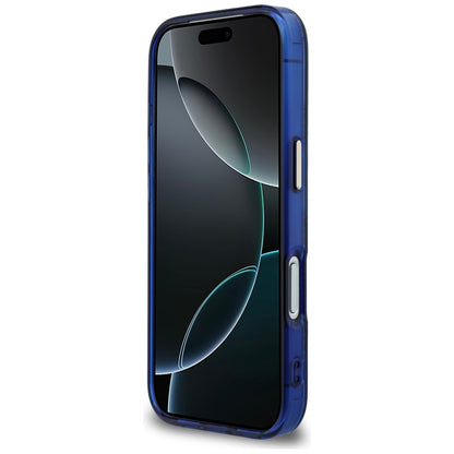 MagSafe Case for Apple iPhone 17 Pro Max, Guess, IML Peony Dot, Blue