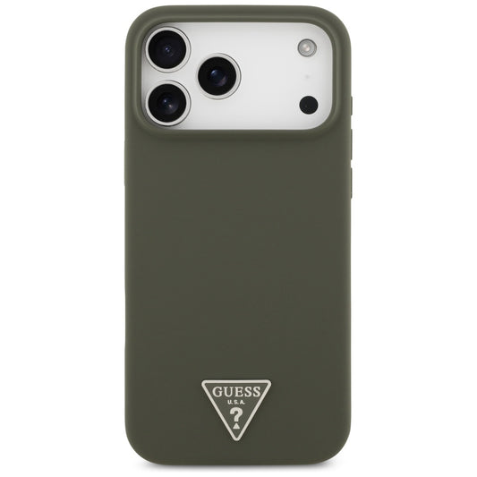MagSafe Case for Apple iPhone 17 Pro Max, Guess, Triangle Logo, Khaki