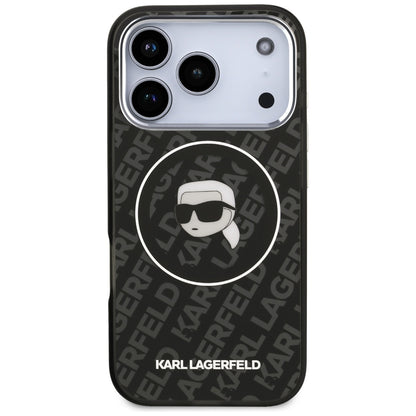 MagSafe-skal för Apple iPhone 17 Pro Max, Karl Lagerfeld, IML Karl`s Head, Svart