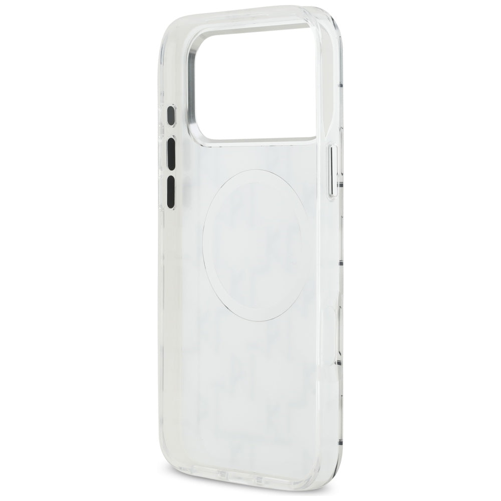 MagSafe-skal för Apple iPhone 17 Pro Max, Karl Lagerfeld, IML KL Monogram, Vit