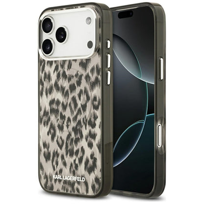 MagSafe-skal för Apple iPhone 17 Pro Max, Karl Lagerfeld, IML Leopardmönster, Brun