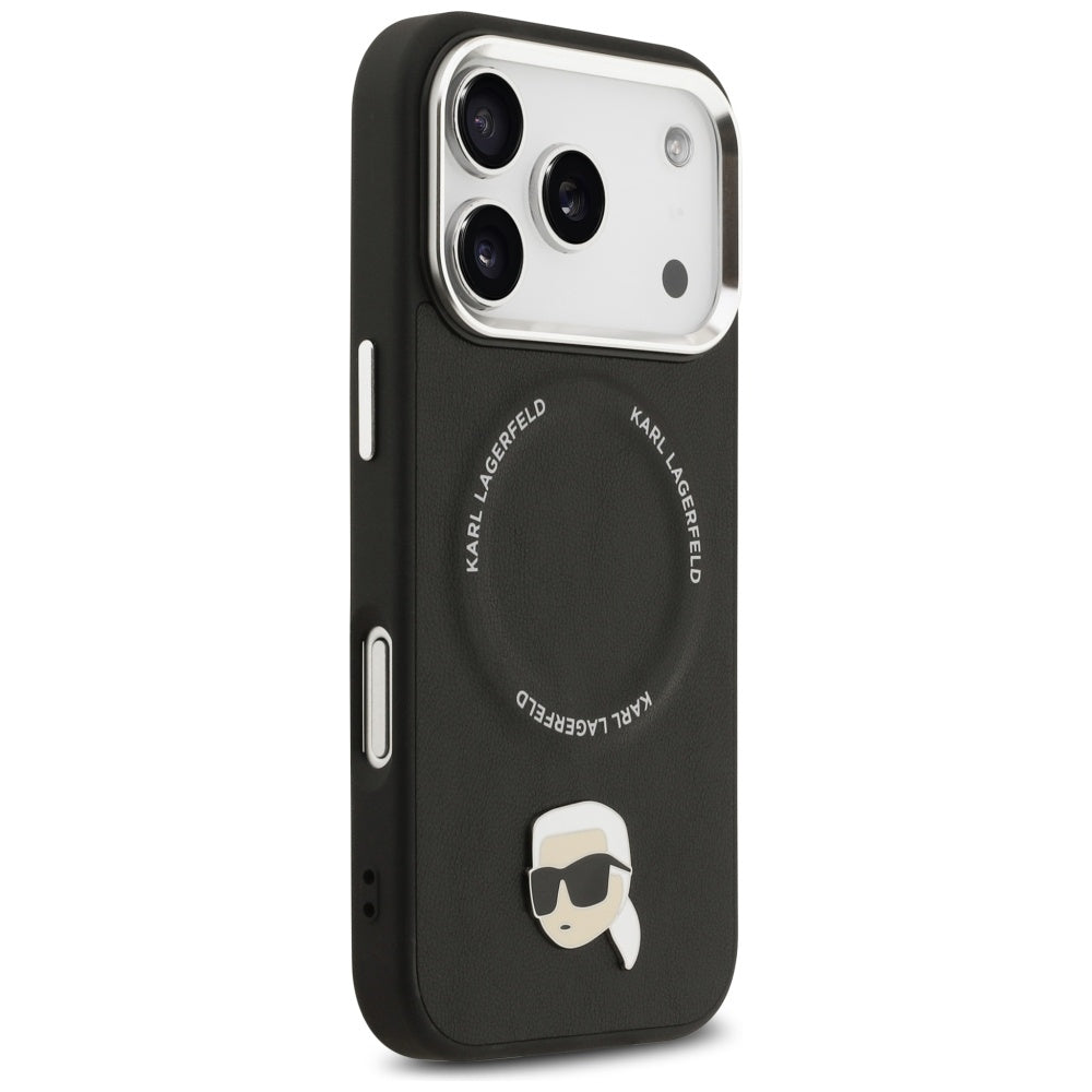 MagSafe Case for Apple iPhone 17 Pro Max, Karl Lagerfeld, Karl Pin, Black