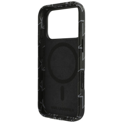 MagSafe-skal för Apple iPhone 17 Pro Max, Karl Lagerfeld, KL Monogram Logo, Svart