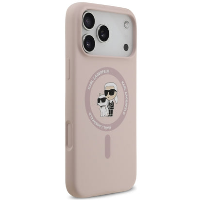 MagSafe-skal för Apple iPhone 17 Pro Max, Karl Lagerfeld, Ring Karl & Choupette, Rosa