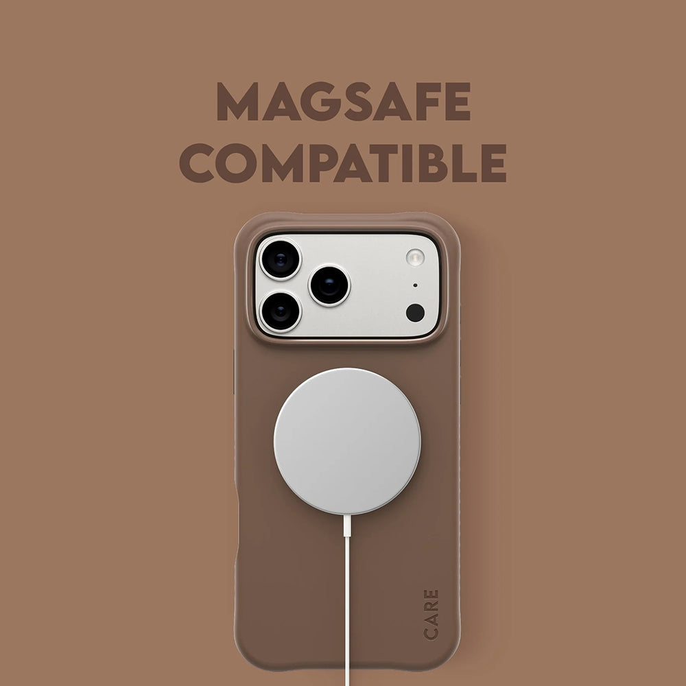 MagSafe-skal för Apple iPhone 17 Pro Max, PanzerGlass, Fashionable Care, Brun