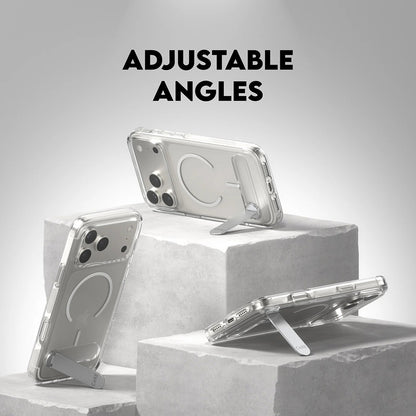 MagSafe-skal för Apple iPhone 17 Pro Max, PanzerGlass, Care Feature Kickstand, Transparent Vit