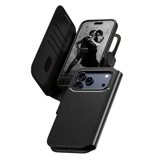 MagSafe-fodral för Apple iPhone 17 Pro Max, PanzerGlass, Care Feature Tango Two-in-One, Svart