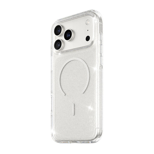 MagSafe-skal för Apple iPhone 17 Pro Max, PanzerGlass, Care Urban Explorer Star Lit, Transparent Vit