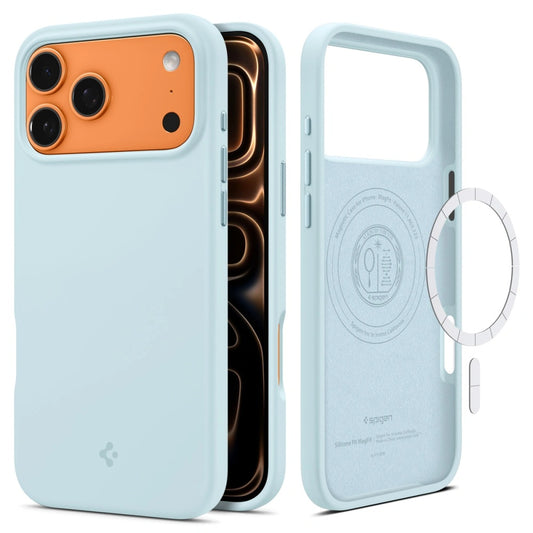 MagSafe-skal för Apple iPhone 17 Pro Max, Spigen, Silicone Fit, Blå