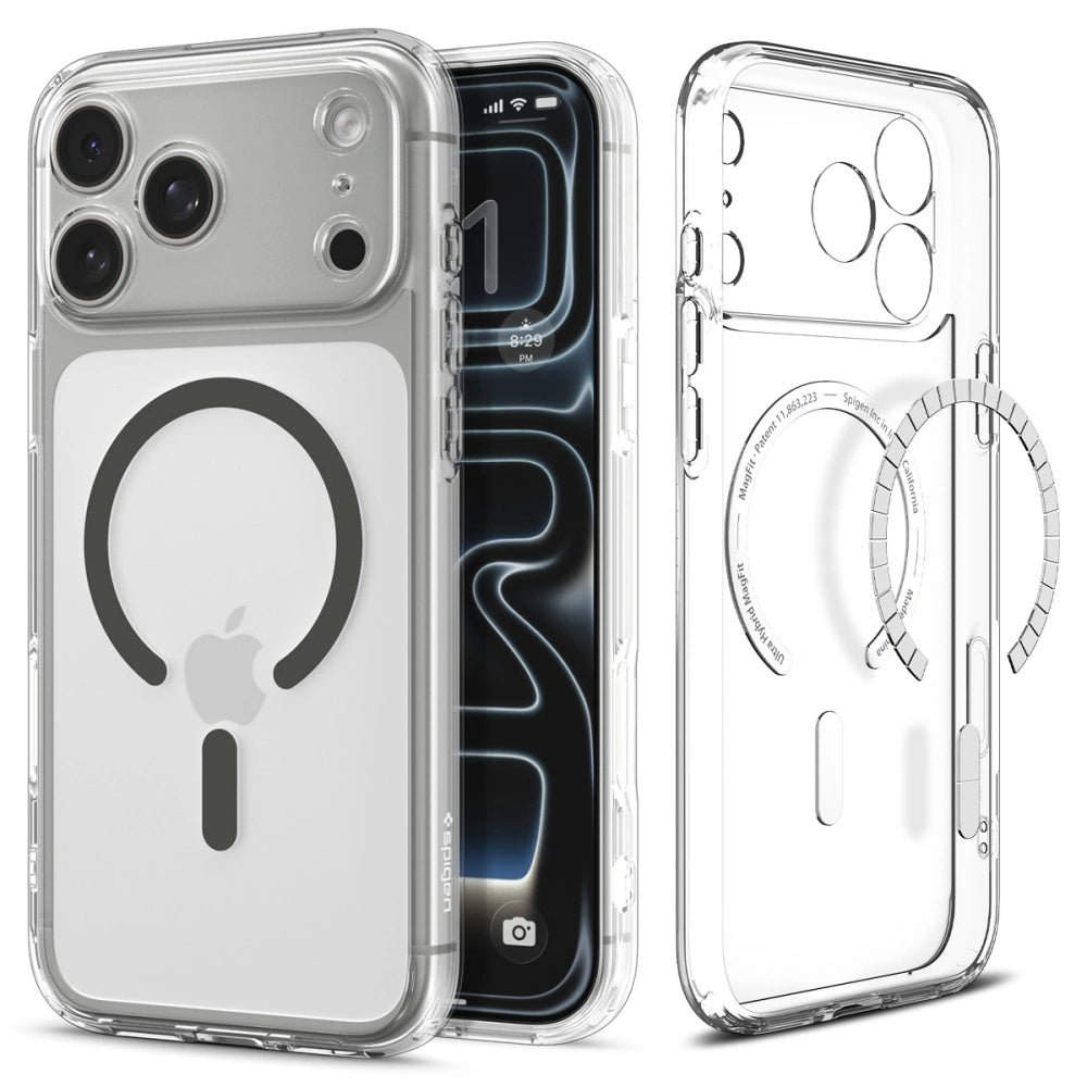 MagSafe-skal för Apple iPhone 17 Pro Max, Spigen, Ultra Hybrid, Grå