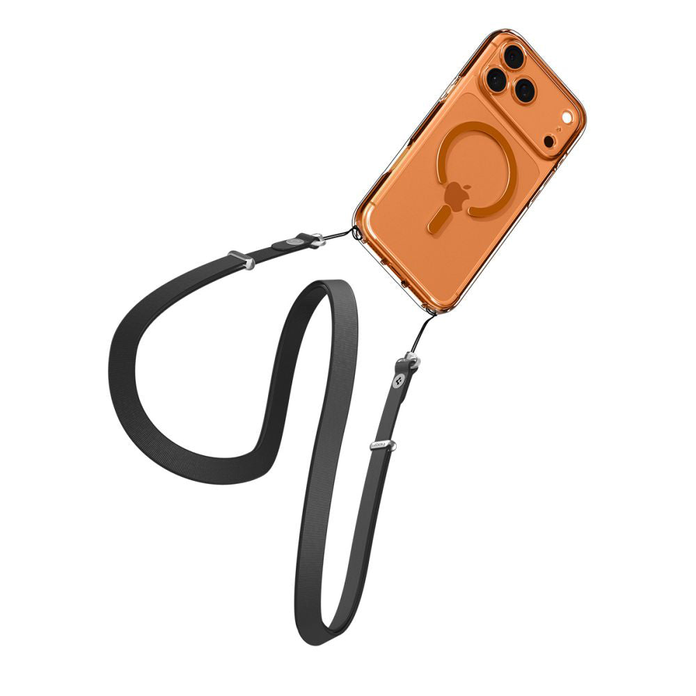 MagSafe Case for Apple iPhone 17 Pro Max, Spigen, Ultra Hybrid, Transparent Orange